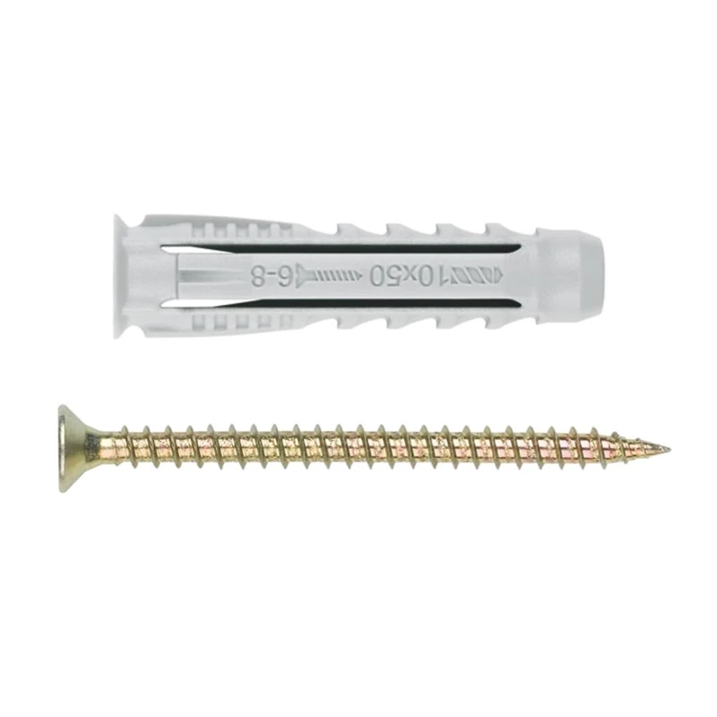 Index Fixing Systems BZTPPOTS06 TN4S TP-PO Four Segment Taco with Tirafondo, 6 x 30 mm, 4,5 x 40 mm, Set of 6 Pieces - Image 1