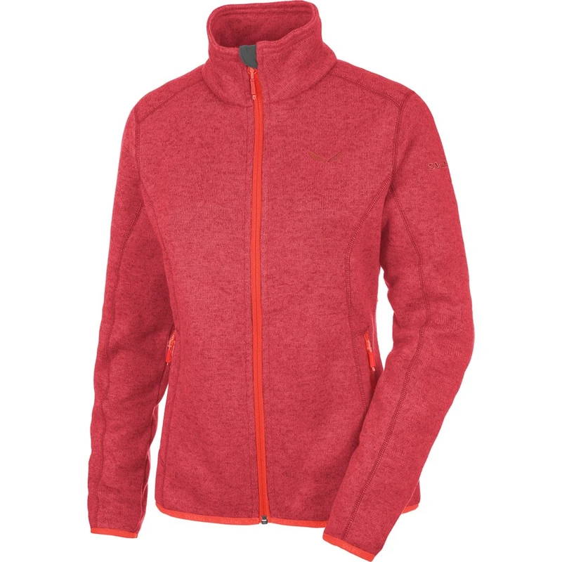 SALEWA Rock PL W FZ, Sweatshirt for Women Hiking, women's, Rocca Pl W Fz, red