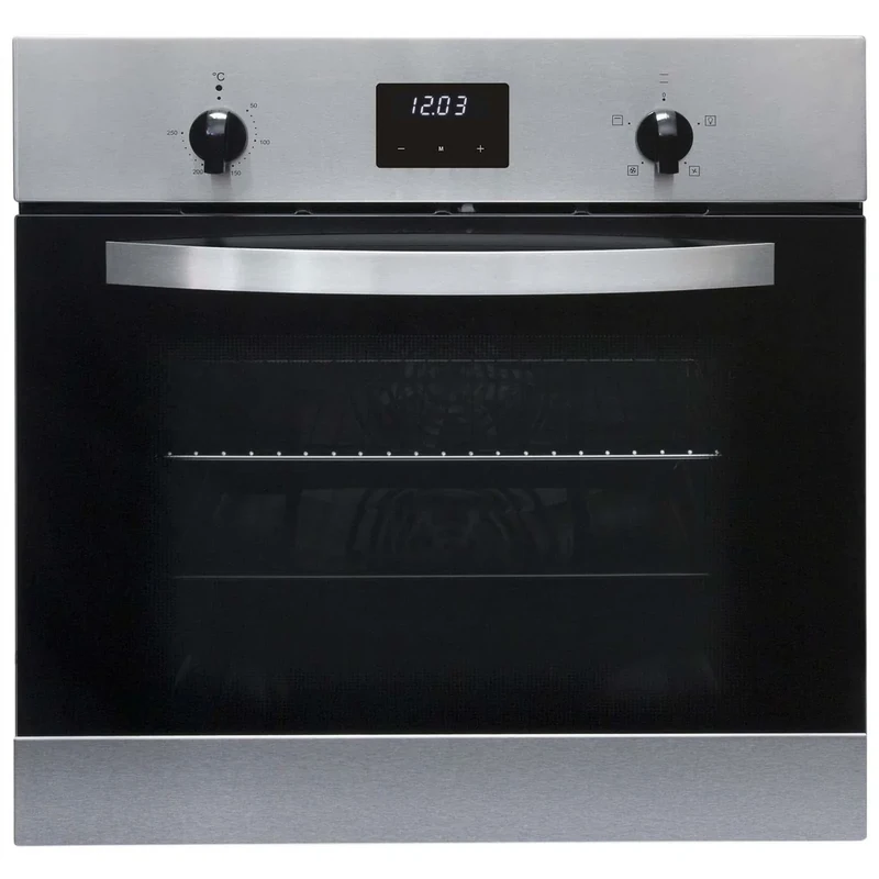 SIA SO112SS 60cm Stainless Steel Built in Digital Single Electric True Fan Oven - Image 1