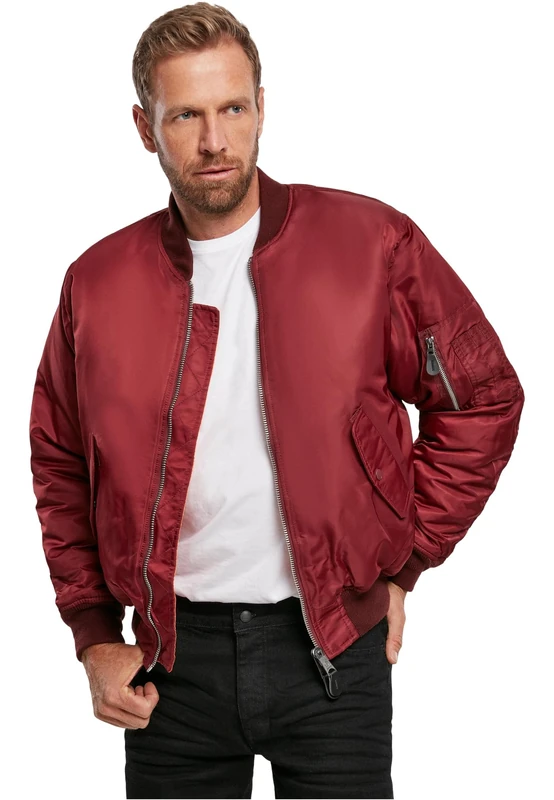 Brandit MA1 Jacket, color: burgundy, size: S