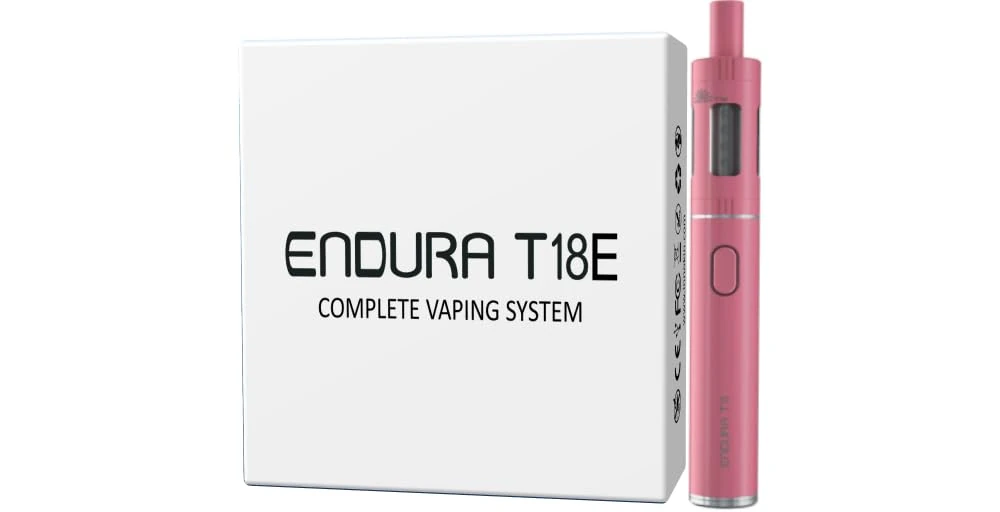 INNOKIN Endura T18E Vape Pen Kit (Pink) 1000mAh Battery, Prism T18E Atomizer, Easy-to-Use Starter Kit for Beginners - Electronic Cigarette with Optimal Performance and Reliability No Nicotine