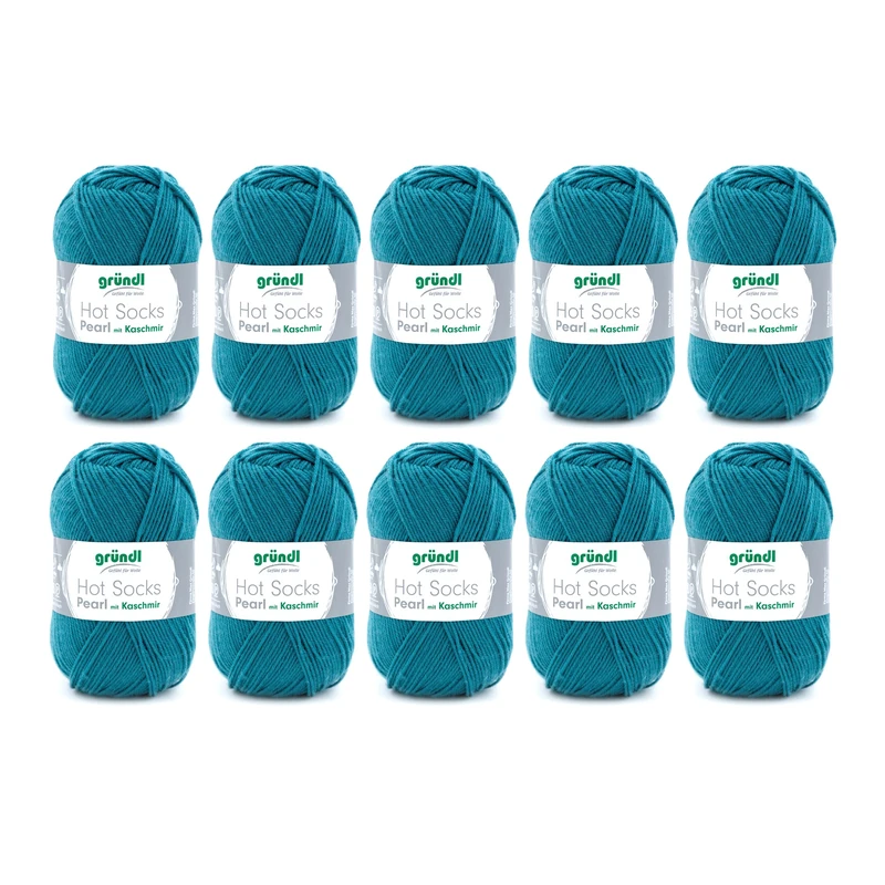 Gründl Sock, 75% wool (Merino superwash), 20% polyamide, 5% cashmere, petrol, 40 x 37 x 11 cm