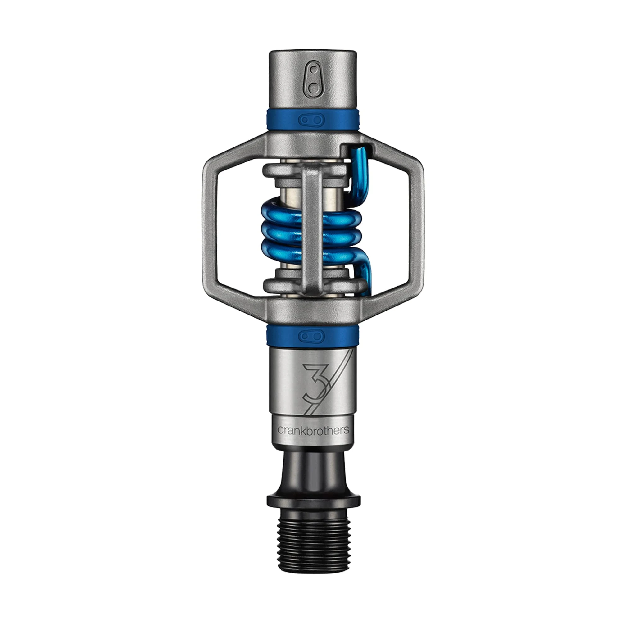 Crankbrothers Eggbeater-3 Pedals, Silver with Blue Spring
