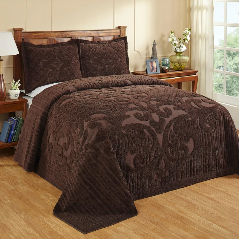 Better Trends, Cotton, Chocolate, Twin Bedspread