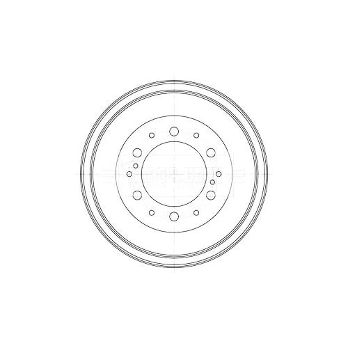 Borg & Beck BBR7261 Brake Drum To Fit Toyota Hi-Ace 2 5 D-4D 09/09-