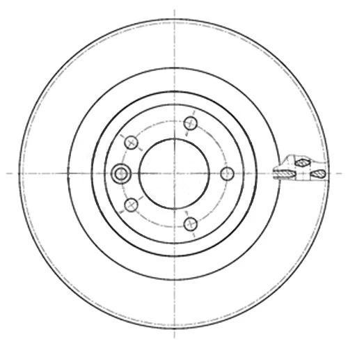 Borg & Beck BBD6108S Brake Disc Single To Fit LR R'Rover Sport 3 0TD 04/13-