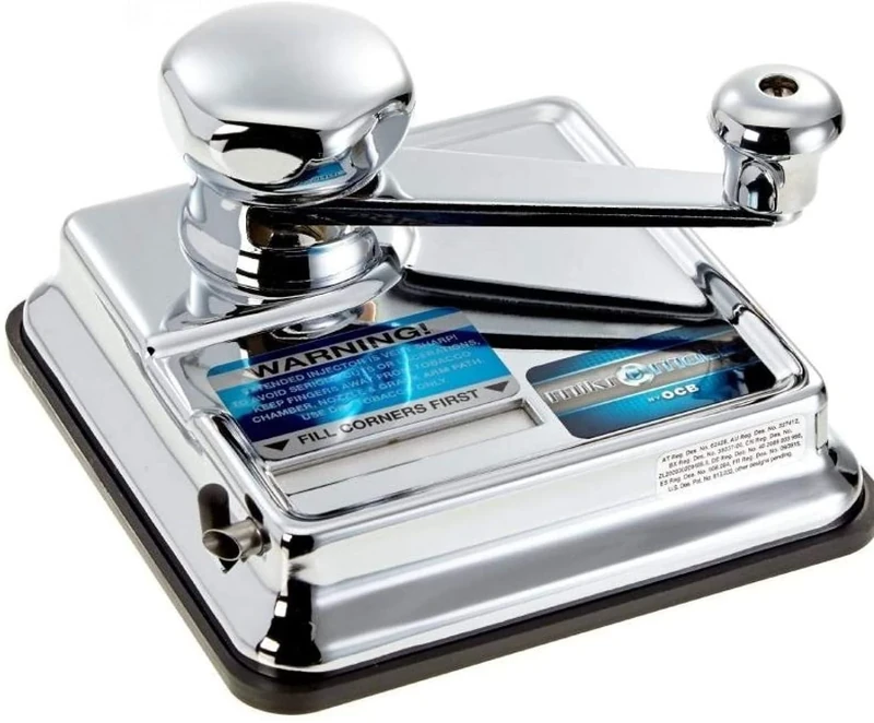 OCB 17083 2 x Mikromatic Duo Cigarette Rolling Machine, Chrome, Silver, 20 x 15 x 10 cm, 2 Units