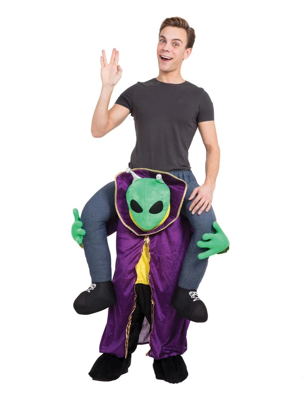 Bristol Novelty AF013 Alien Piggyback Costume | Multicolor Piggy Back, One Size Halloween - Image 1