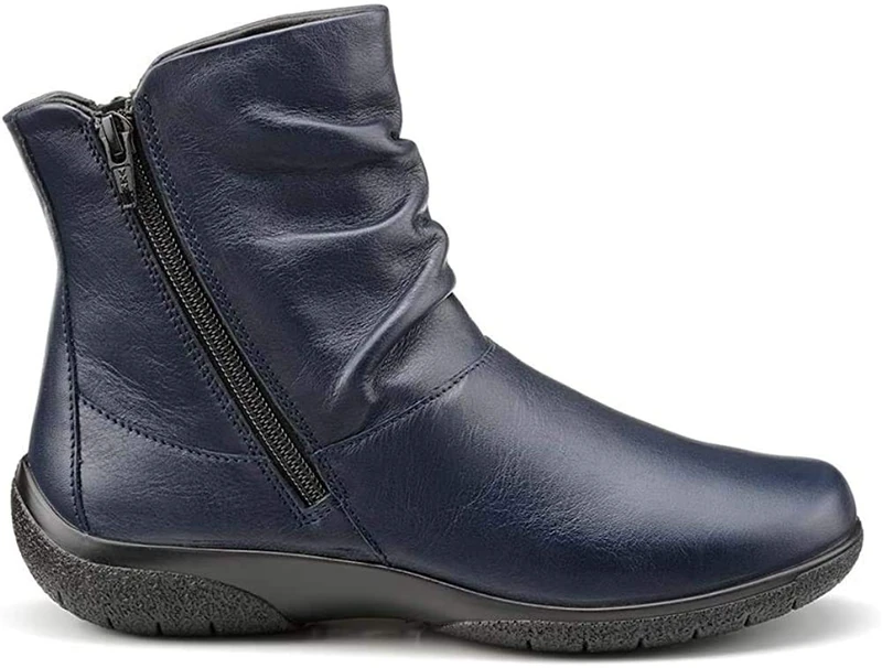 Hotter Women's Whisper Slouch Boots, Blue Navy 30, 5.5 UK