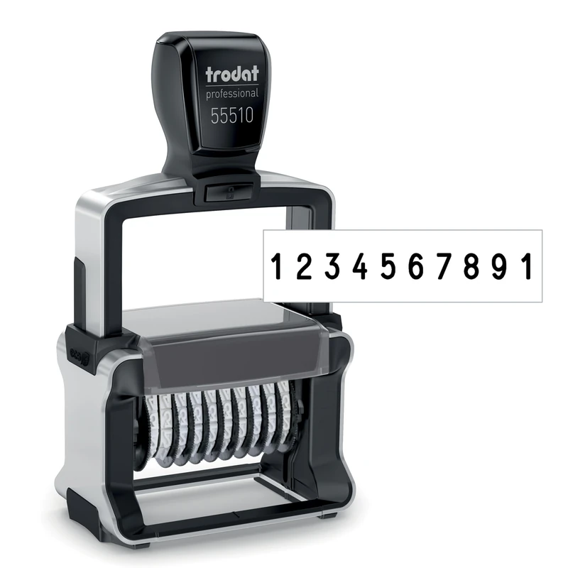Trodat Professional 55510 Numberer Self Inking Stamp,Black,Medium