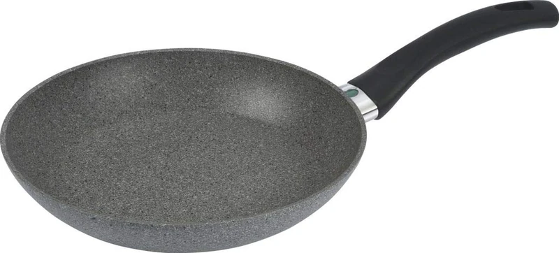 BALLARINI Non-Stick Frying Pan, Suitable for induction, With temperature control, 24 cm, Aluminium, Ferrara Granitium, Grey