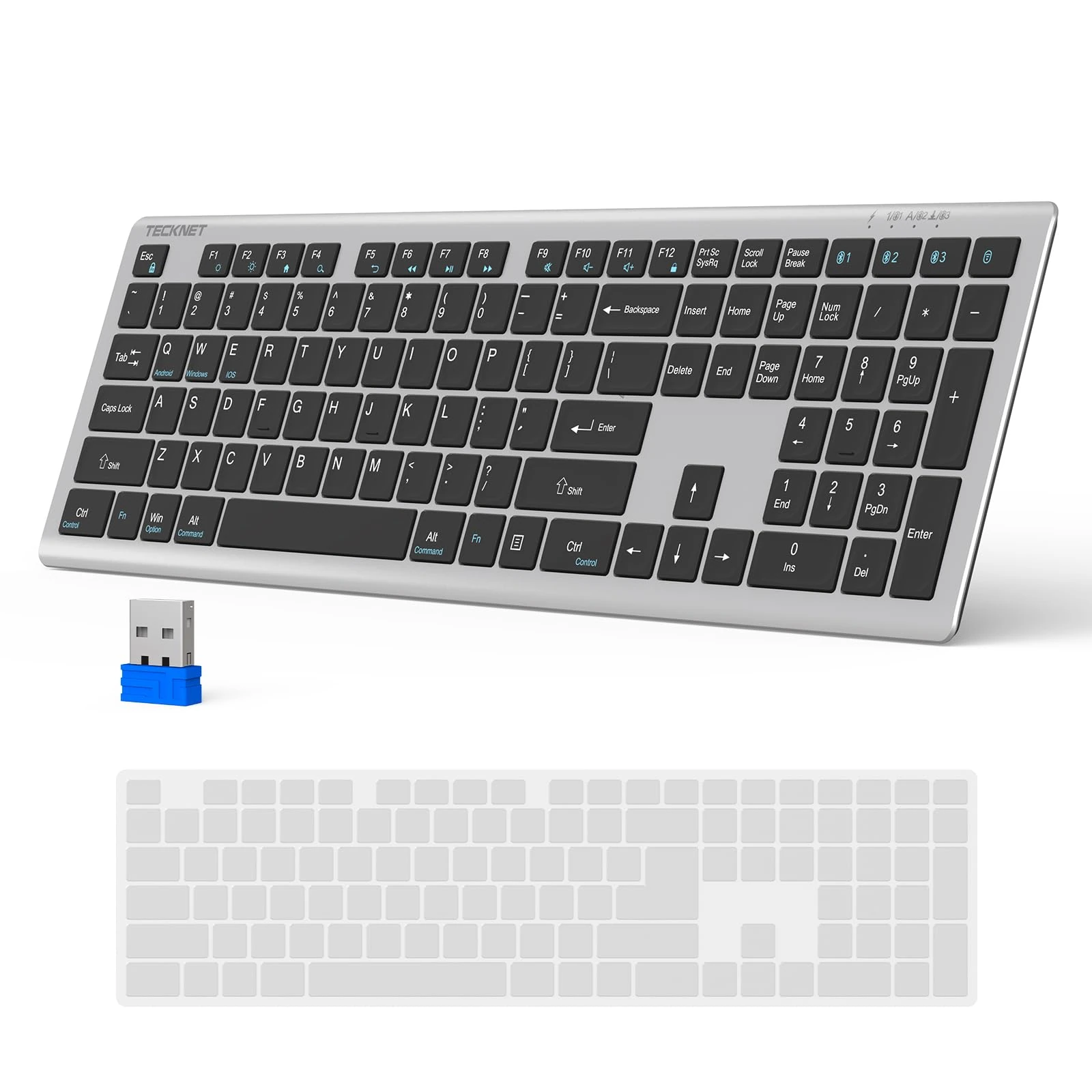 Gaming Keyboard, TeckNet Mechanical Gaming Keyboard with LED backlighting in 3 Colours with USB Cable, Italian Layout