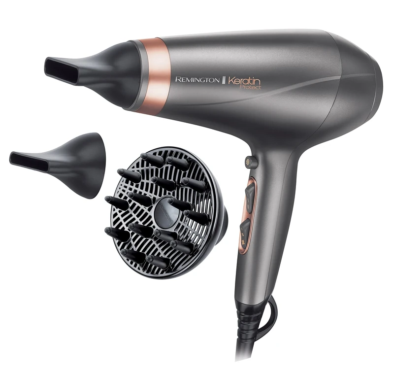 Remington AC8820, 2200 Watt, 2 Aufsätze Haartrockner