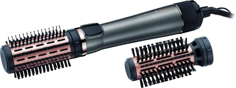 Remington hot air brush rotating (automatic) Keratin Protect (incl. 3 attachments: 2 round brushes + hairline booster for more volume, keratin ceramic coating enriched with almond oil) AS8810 - Image 1