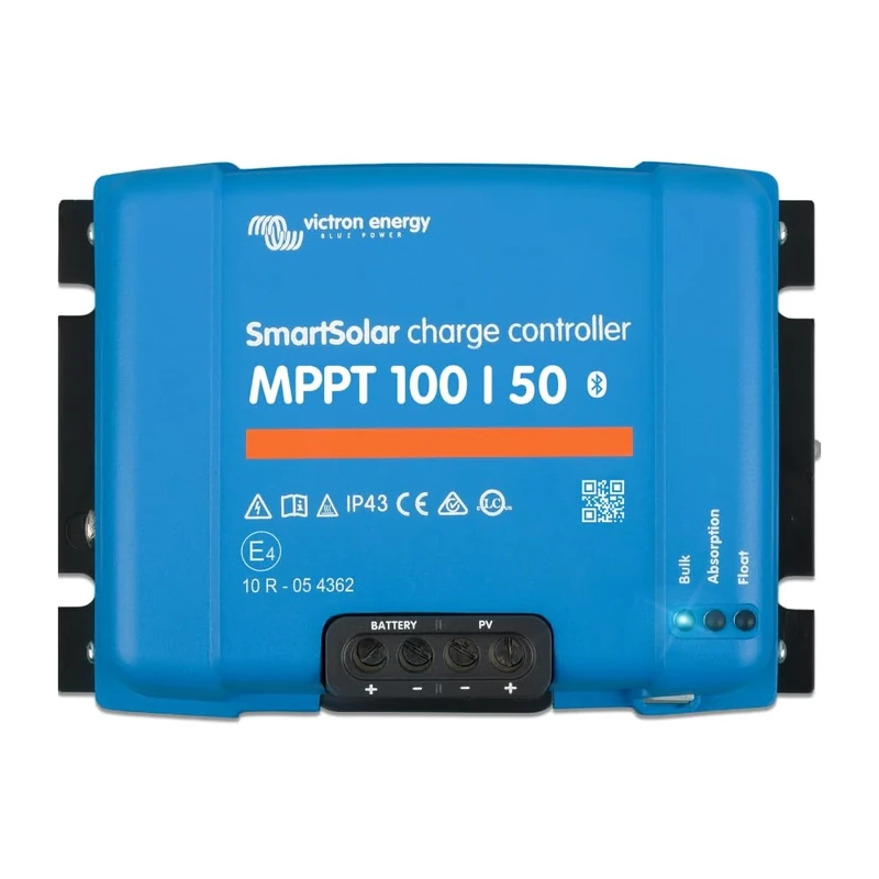 Victron Energy SmartSolar MPPT Solar Charge Controller (Bluetooth) - MPPT Charge Controller for Solar Panels - 100V 50 amp 12/24-Volt
