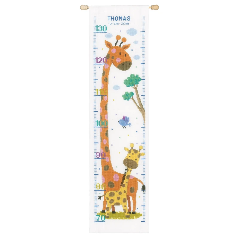 Vervaco Counted Cross Stitch Kit Giraffe Aida, Assorted