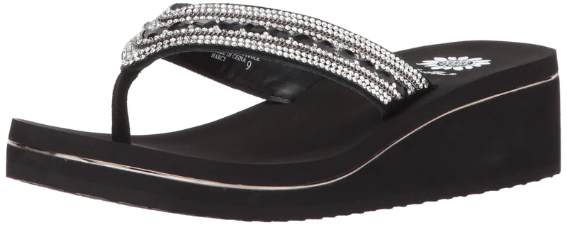 Yellow Box Women's Marcy Sandal, Black, 7.5 UK - Image 1