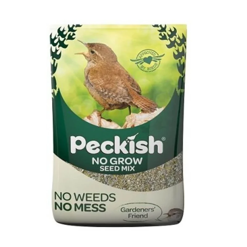 Peckish 60051273 No Grow Seed Mix for Wild Birds, 12.75 kg, Green