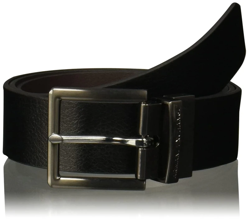 Armani Exchange Men's Leather Belt Belt Not Applicable, Black (Black/Navy 43420), 44 (Manufacturer size: 40)