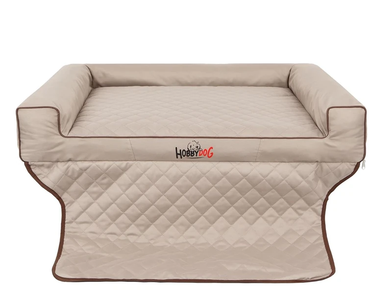 Hobbydog R3 Viki Dog Basket/Bed/Sofa Suitable for Trunks, 110 x 90 cm, Beige