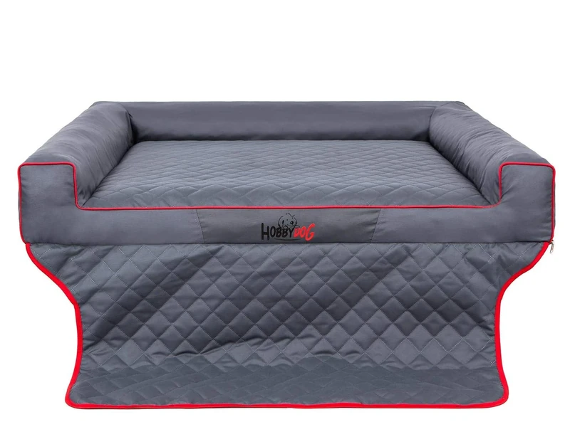 Hobbydog R3 Viki Dog Basket/Bed/Sofa Suitable for Trunks, 110 x 90 cm, Grey