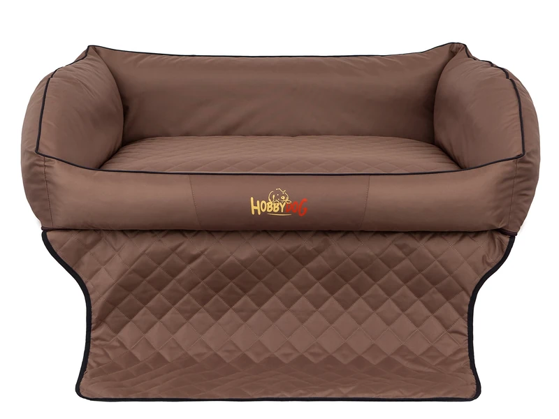 Hobbydog R3 Royal Dog Basket/Bed/Sofa Suitable for Trunks, 110 x 90 cm, Light Brown