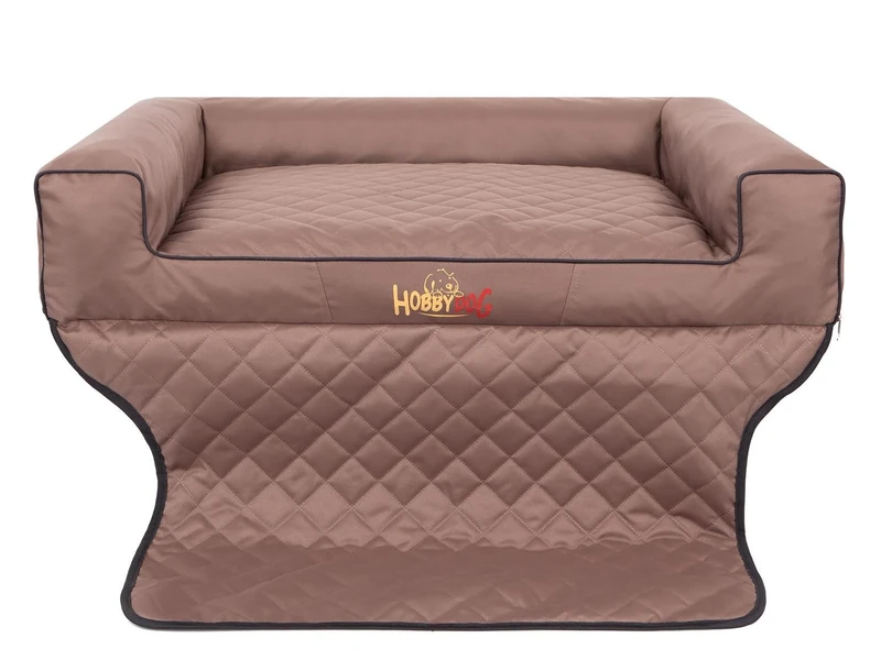 Hobbydog R4 Viki Dog Basket/Bed/Sofa Suitable for Trunks, 110 x 100 cm, Light Brown