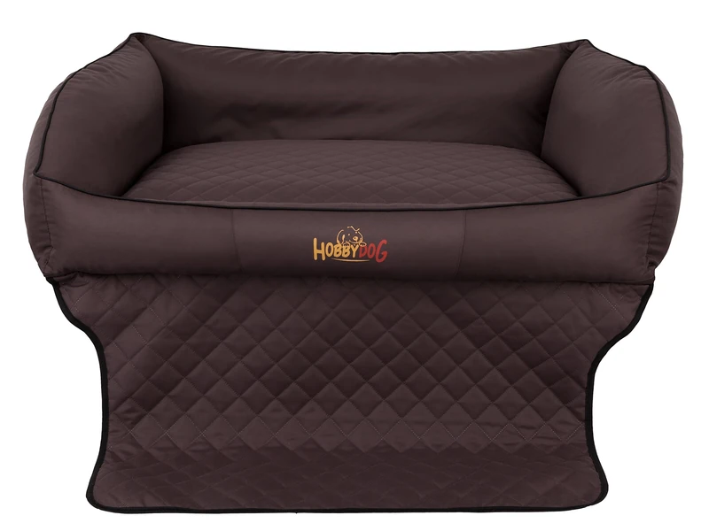 Hobbydog R1 Royal Dog Basket/Bed/Sofa Suitable for Trunks, 90 x 70 cm, Dark Brown