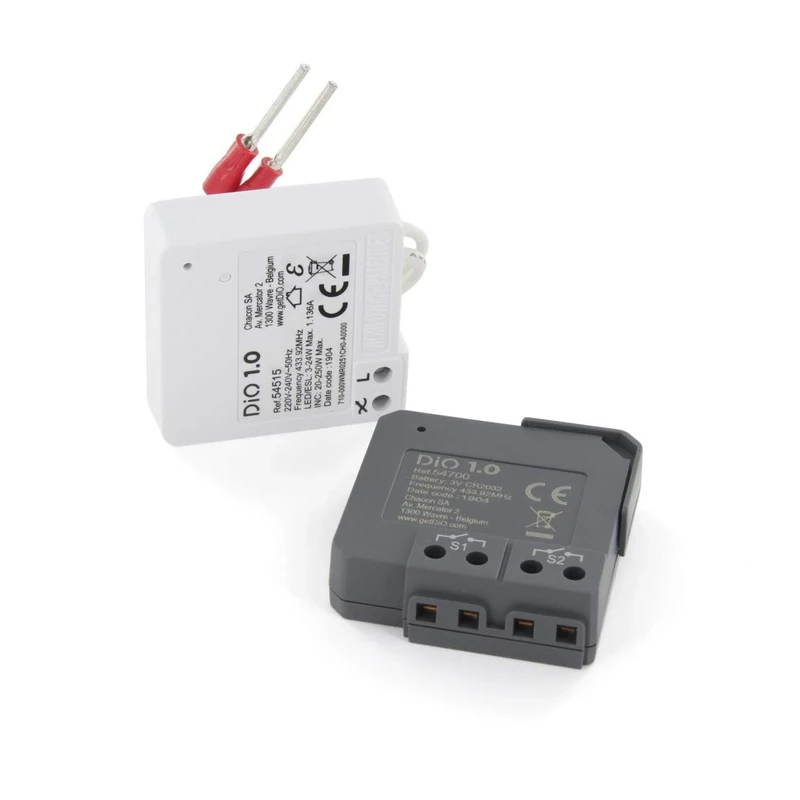 DiO Connected Home 54738 Kit Va-et-Vient (Micromodules recc.+ em, White/Grey - Image 1