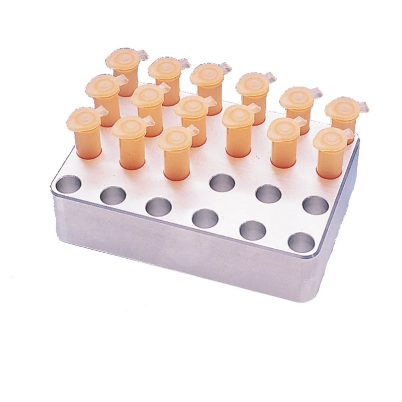 neoLab 7-8007 Aluminium Block MTP Mould 4 x 6 Holes for 2.2 ml - Image 1