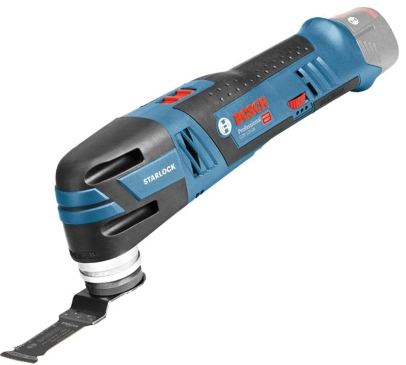 Bosch Professional 12V System Cordless Multi Tool GOP 12V-28 (Starlock Tool Holder, incl. 1xStarlock BIM Plunge Cut Saw Blade, Without Battery - Charger)