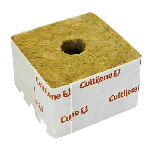 Cultilene Rockwool Cubes Grow Blocks 3" 4" 6" Small Large Hole Hydroponics (4" Cube Small Hole (28/35) - Qty 5)