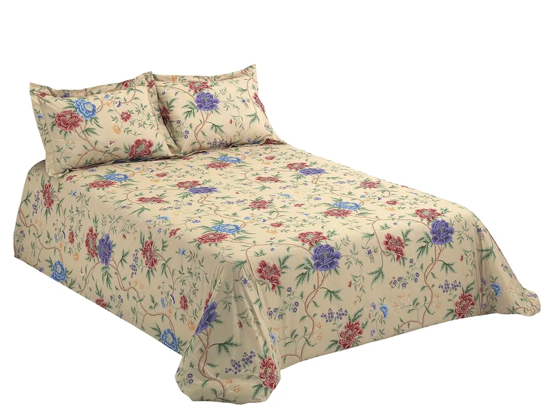 Viantala Duvet Cover, Cotton, red/Beige, Marry