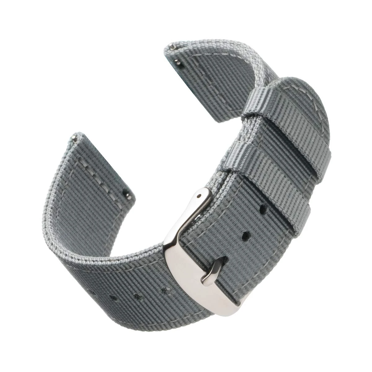 Archer Watch Straps - Premium Nylon Quick Release Watch Bands (Gray, 18mm)
