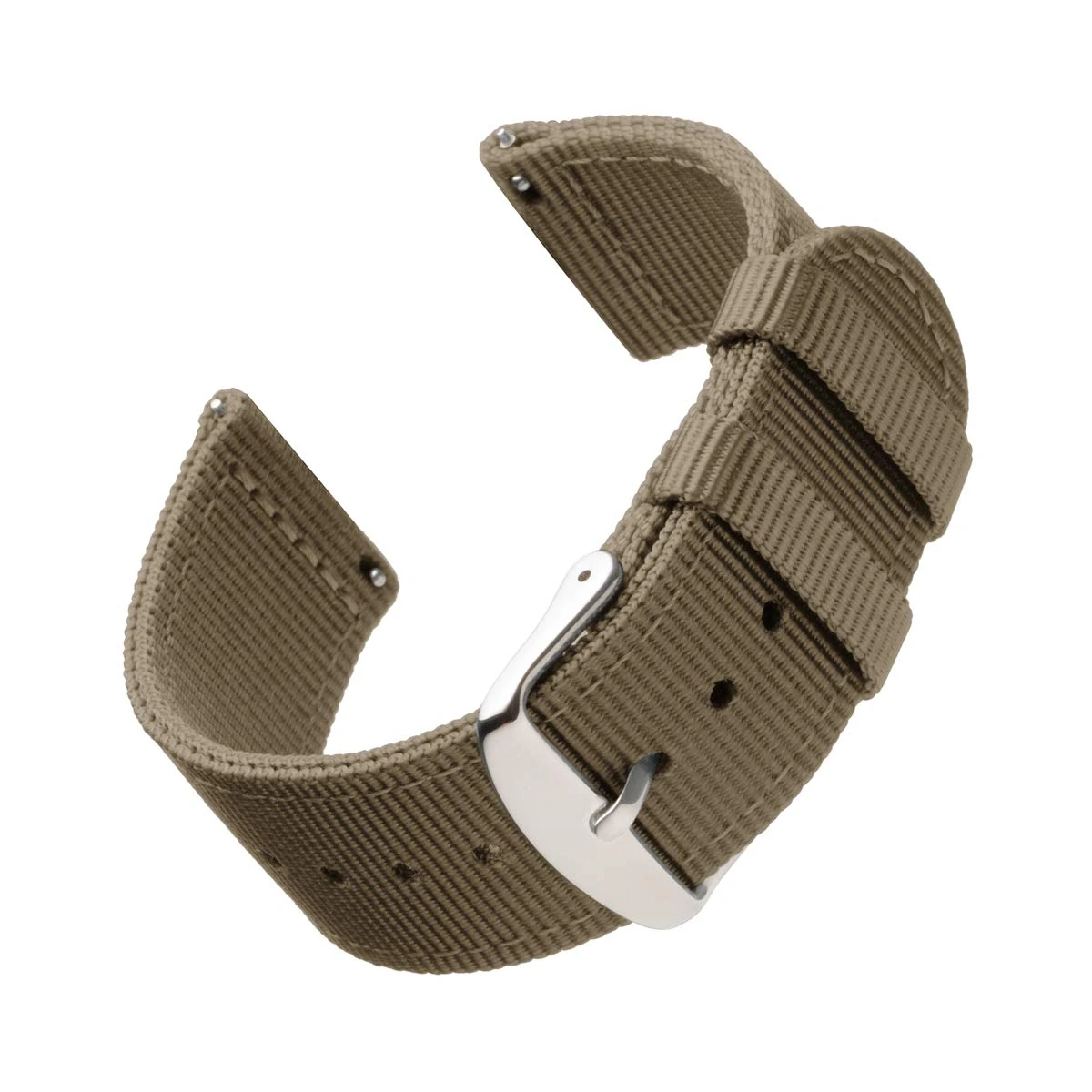 Archer Watch Straps - Premium Nylon Quick Release Watch Bands (Khaki, 20mm)