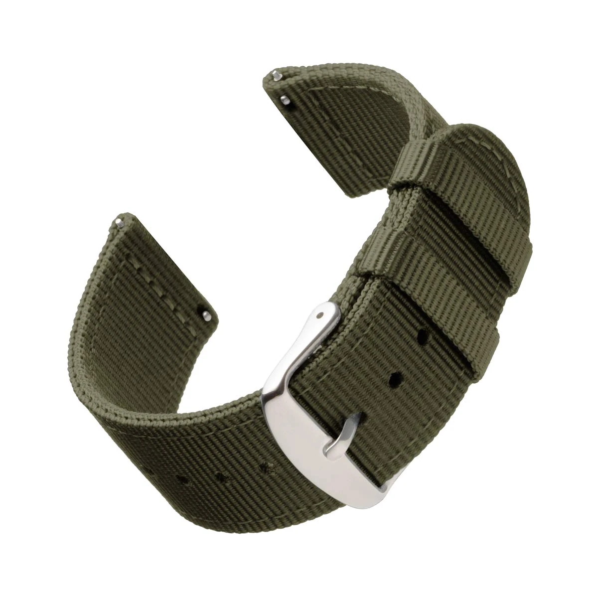 Archer Watch Straps - Premium Nylon Quick Release Watch Bands (Olive, 18mm)