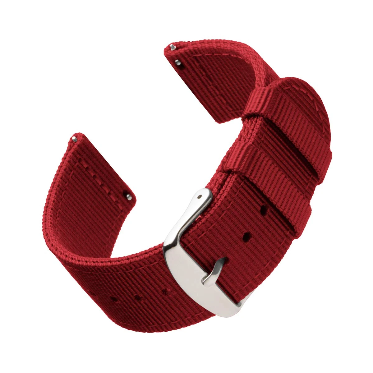 Archer Watch Straps - Premium Nylon Quick Release Watch Bands (Red, 18mm)