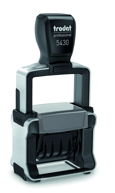 Trodat Professional Date Stamp 5430/L, Self-Inking, Eingegang - Payered - Gebuch, Blue/Red, Medium
