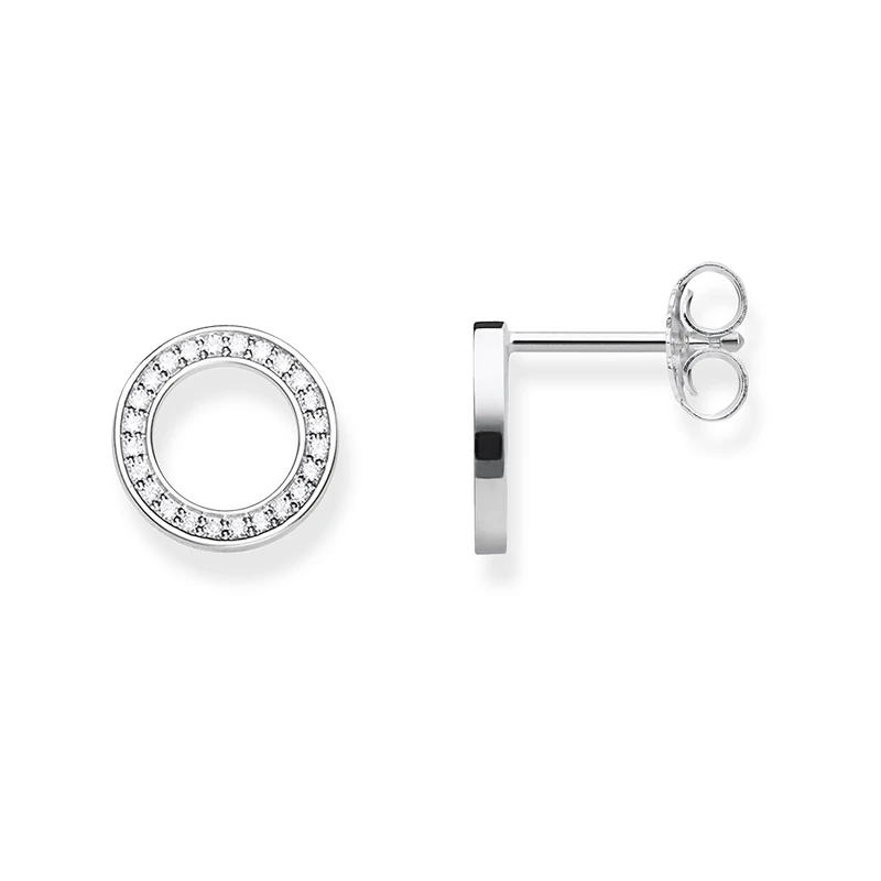Thomas Sabo Women Stud Earrings Circle 925 Sterling Silver H1947-051-14