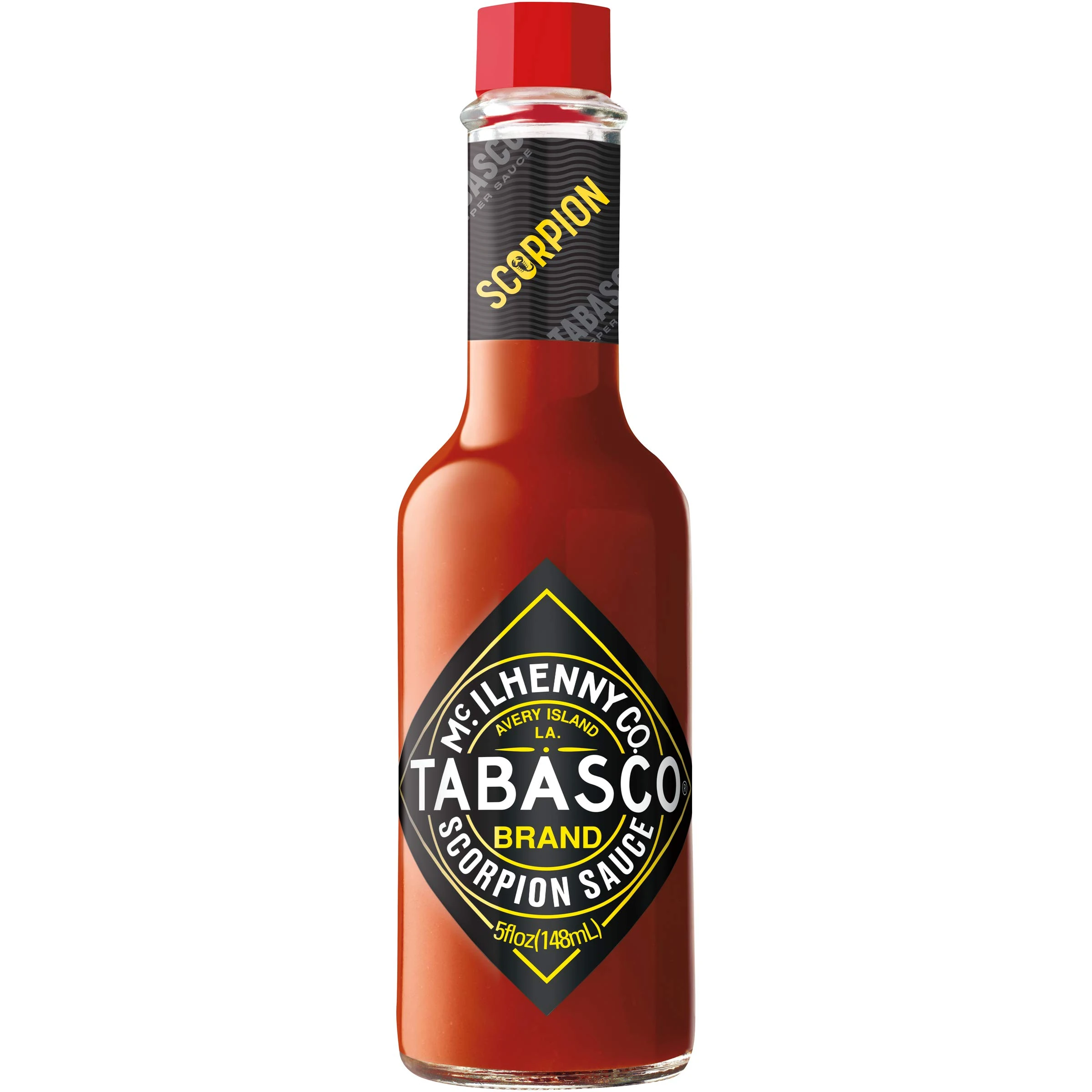 TABASCO Scorpion Sauce 148ml – The spiciest Tabasco sauce, made with bold scorpion pepper for intense heat - Extra hot and flavorful - Perfect for those who crave extreme spice in every bite.