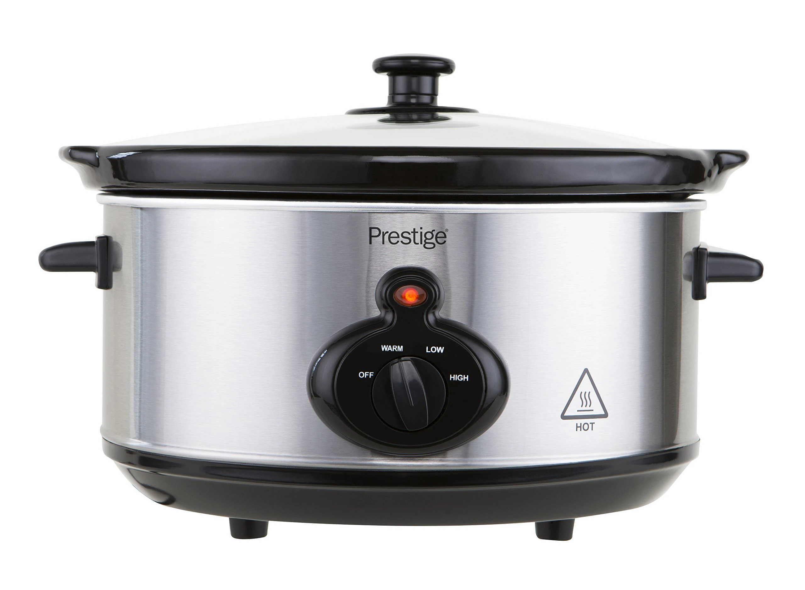Prestige Mechanical Slow Cooker, 3.5 liters, Silver
