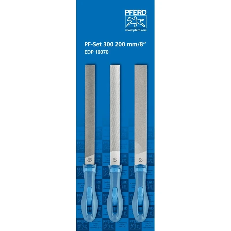 PFERD 16070 3 Pieces 8" Home/Hobby File Set