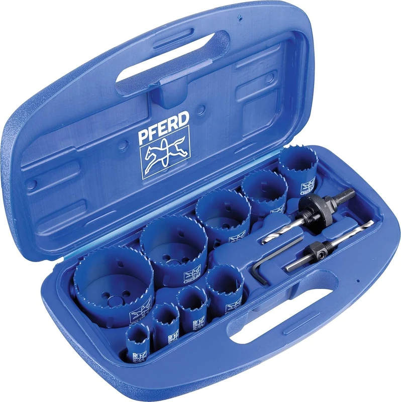 13 Piece Bi-Metal Hole Saw Kit For Assembly Mechanics - Image 1