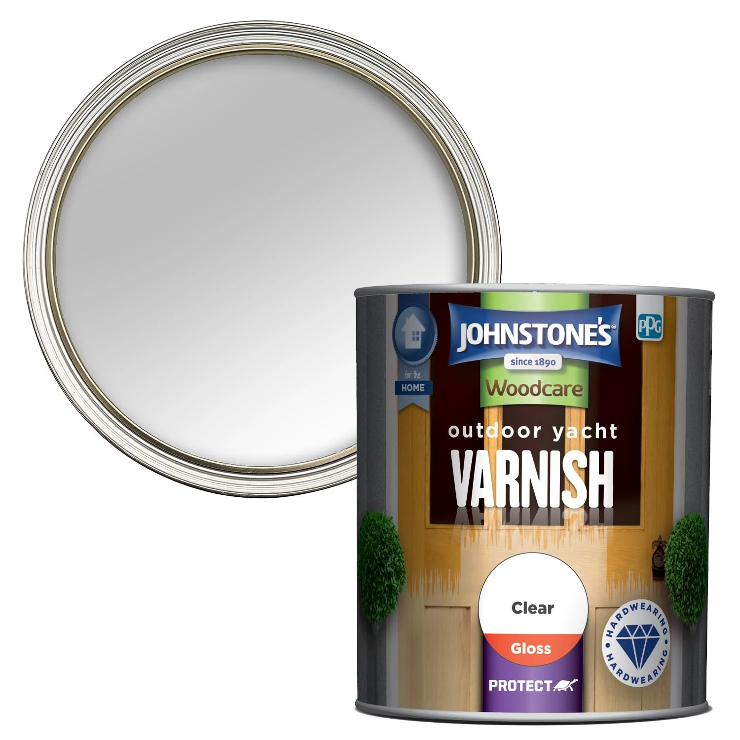 Johnstone's Woodcare Outdoor Yacht Varnish - Clear 750ml