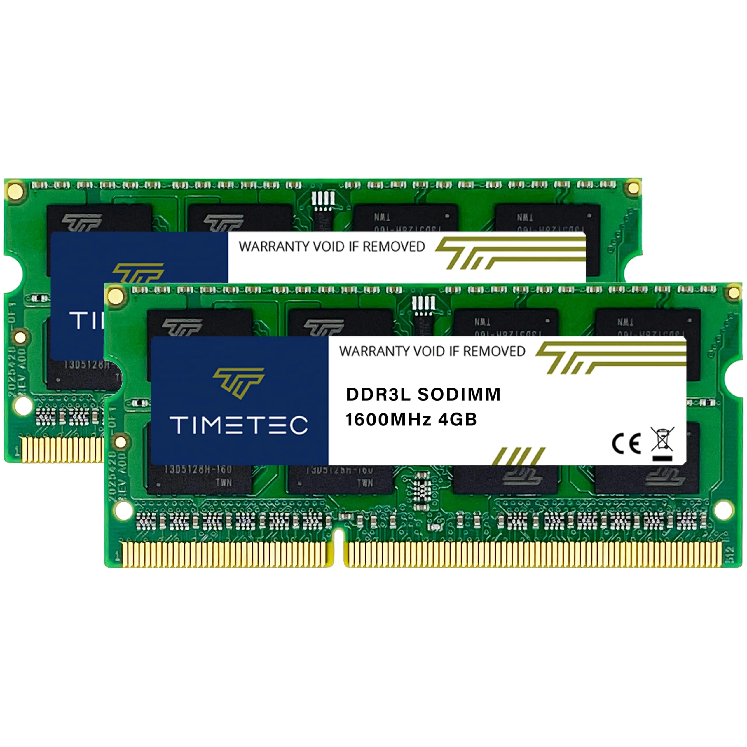 Timetec Hynix IC 8GB Kit (2x4GB) DDR3L 1600MHz PC3-12800 Unbuffered Non-ECC 1.35V CL11 2Rx8 Dual Rank 204 Pin SODIMM Laptop Notebook Computer Memory RAM Module Upgrade