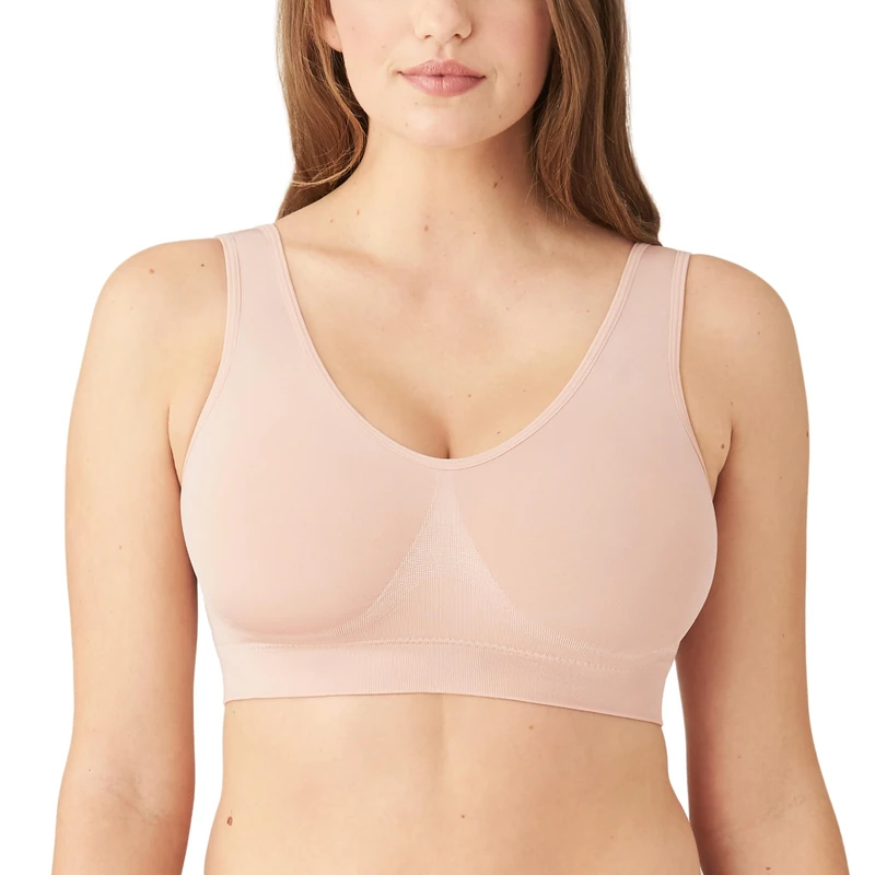 Wacoal Women's B Smooth Bralette Bra, Rose Dust, 34A