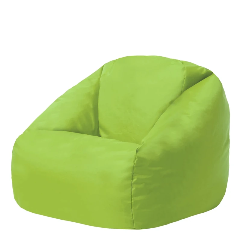 Bean Bag Bazaar Hi-Rest Kids Bean Bag Chair, Lime Green, Indoor Outdoor Water-Resistant Fabric, Kids Chair with Filling Included, Garden, Outdoor Seating, Playroom, Bedroom
