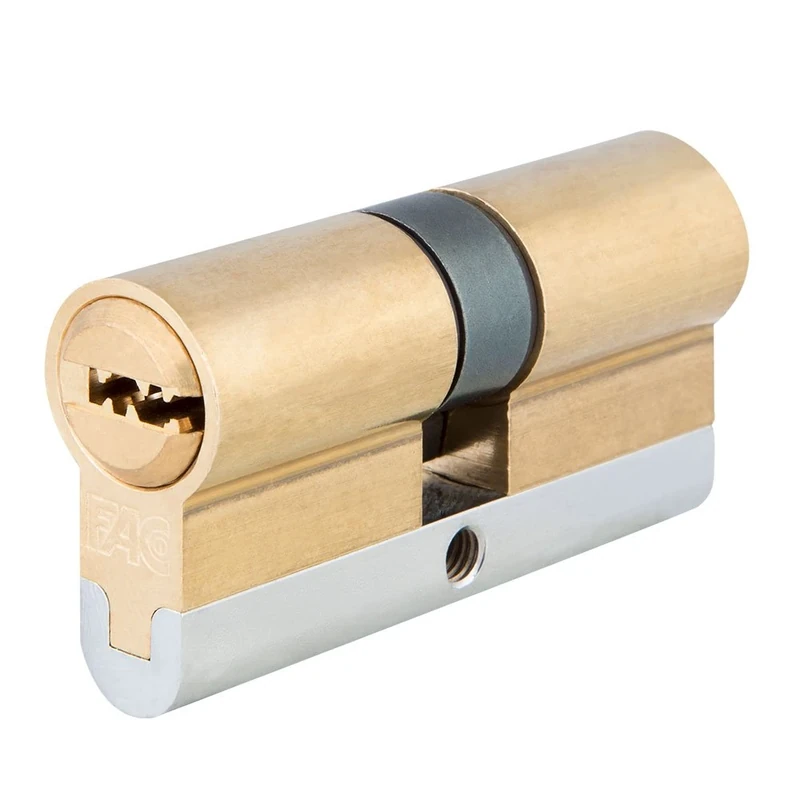 Fac 23239 European Profile Cylinder for high Security, Brass, 70 mm