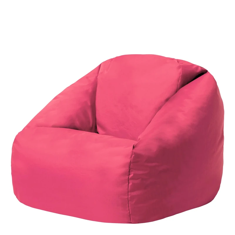 Bean Bag Bazaar Hi-Rest Kids Bean Bag Chair, Pink, Indoor Outdoor Water-Resistant Fabric, Kids Chair with Filling Included, Garden, Outdoor Seating, Playroom, Bedroom