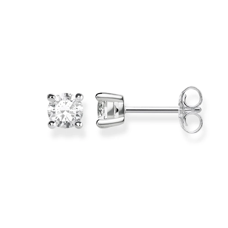 Thomas Sabo Women Stud Earrings Zirconia 925 Sterling Silver H1965-051-14